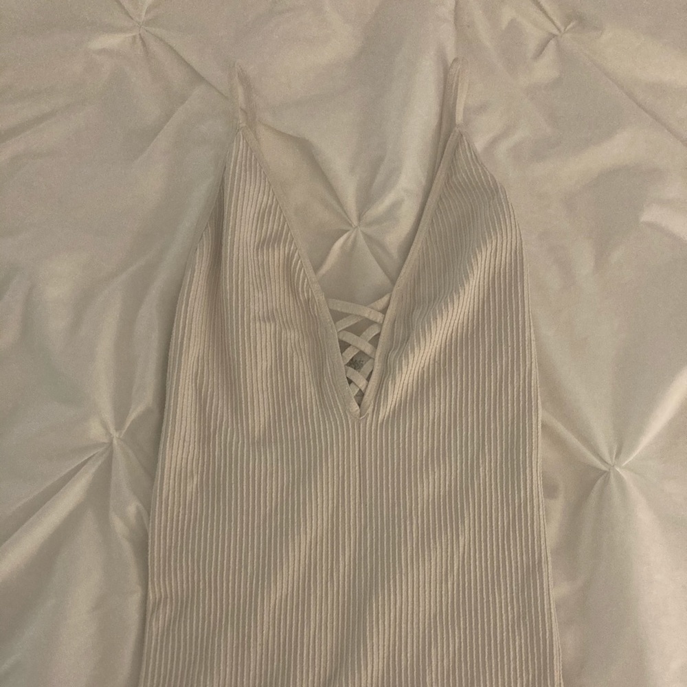 Free people white tank top
